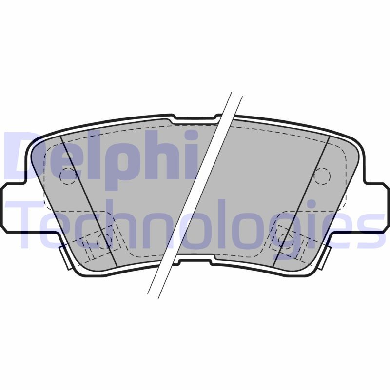 Obrázok Sada brzdových platničiek kotúčovej brzdy DELPHI  LP2195