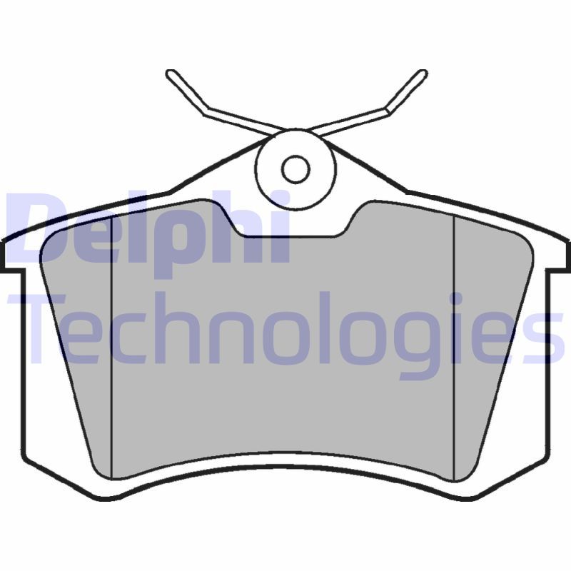 Obrázok Sada brzdových platničiek kotúčovej brzdy DELPHI  LP2254