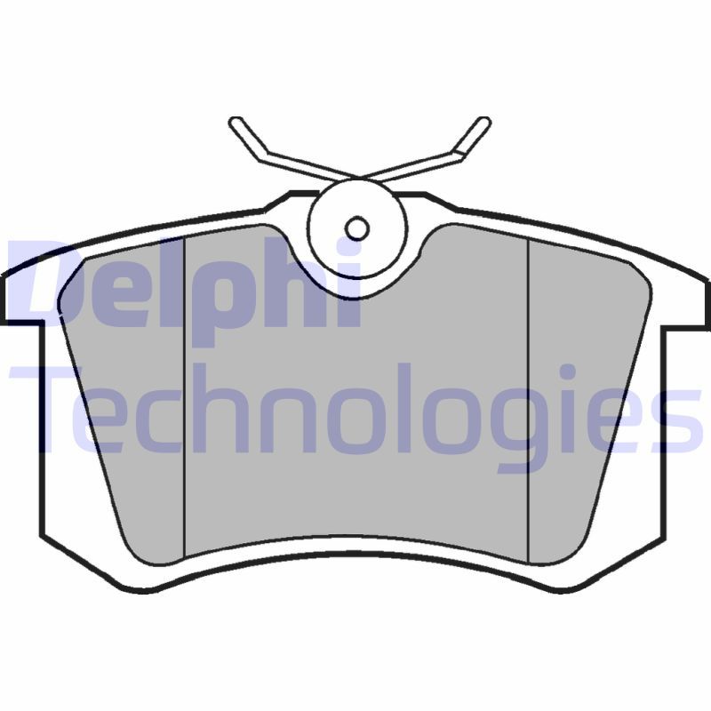 Obrázok Sada brzdových platničiek kotúčovej brzdy DELPHI  LP2255