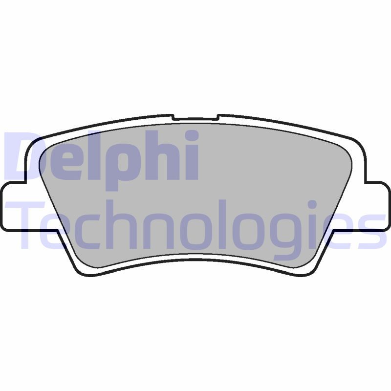 Obrázok Sada brzdových platničiek kotúčovej brzdy DELPHI  LP2295