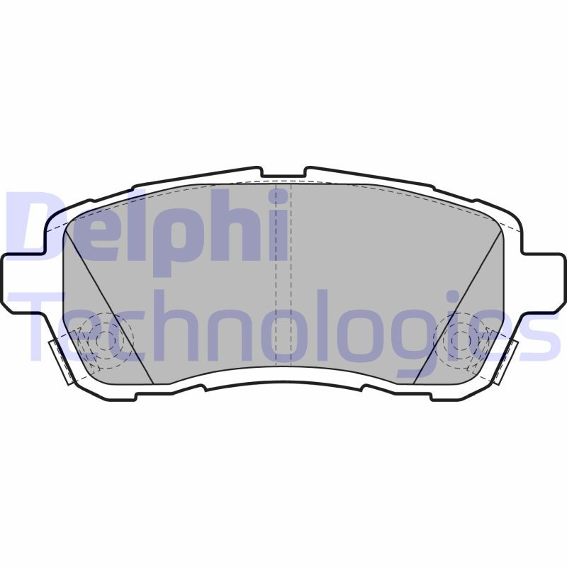 Obrázok Sada brzdových platničiek kotúčovej brzdy DELPHI  LP2306