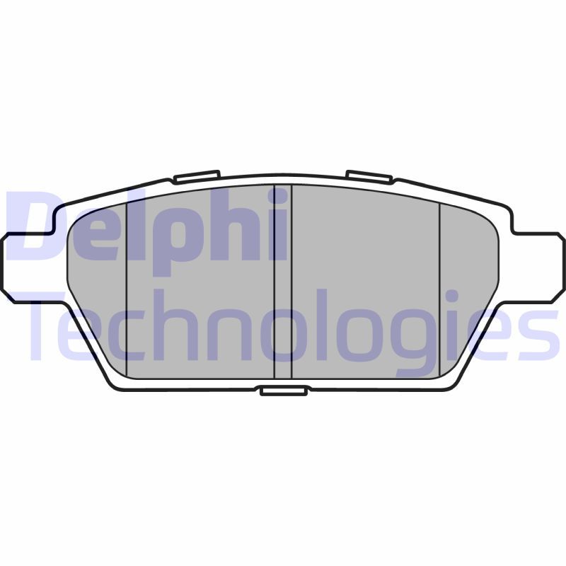 Obrázok Sada brzdových platničiek kotúčovej brzdy DELPHI  LP2493