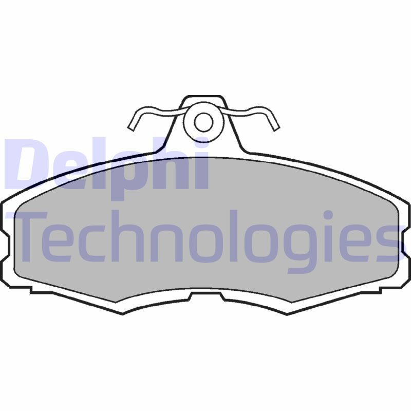 Obrázok Sada brzdových platničiek kotúčovej brzdy DELPHI  LP250