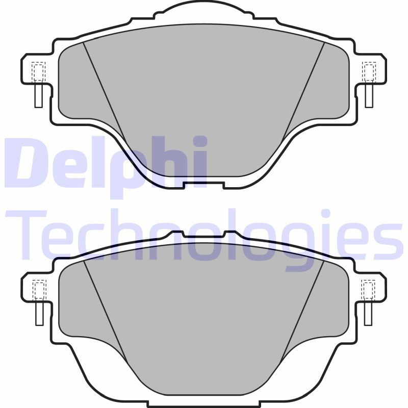 Obrázok Sada brzdových platničiek kotúčovej brzdy DELPHI  LP2509