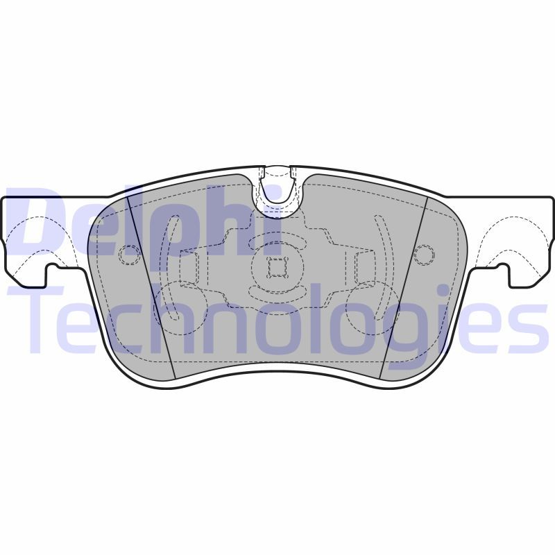 Obrázok Sada brzdových platničiek kotúčovej brzdy DELPHI  LP2689