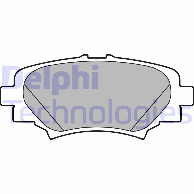Obrázok Sada brzdových platničiek kotúčovej brzdy DELPHI  LP2702