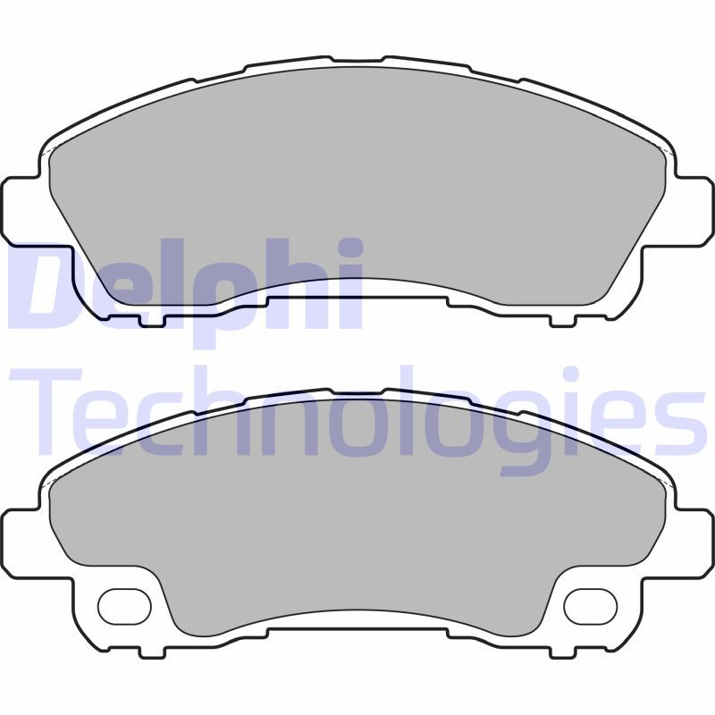 Obrázok Sada brzdových platničiek kotúčovej brzdy DELPHI  LP2716