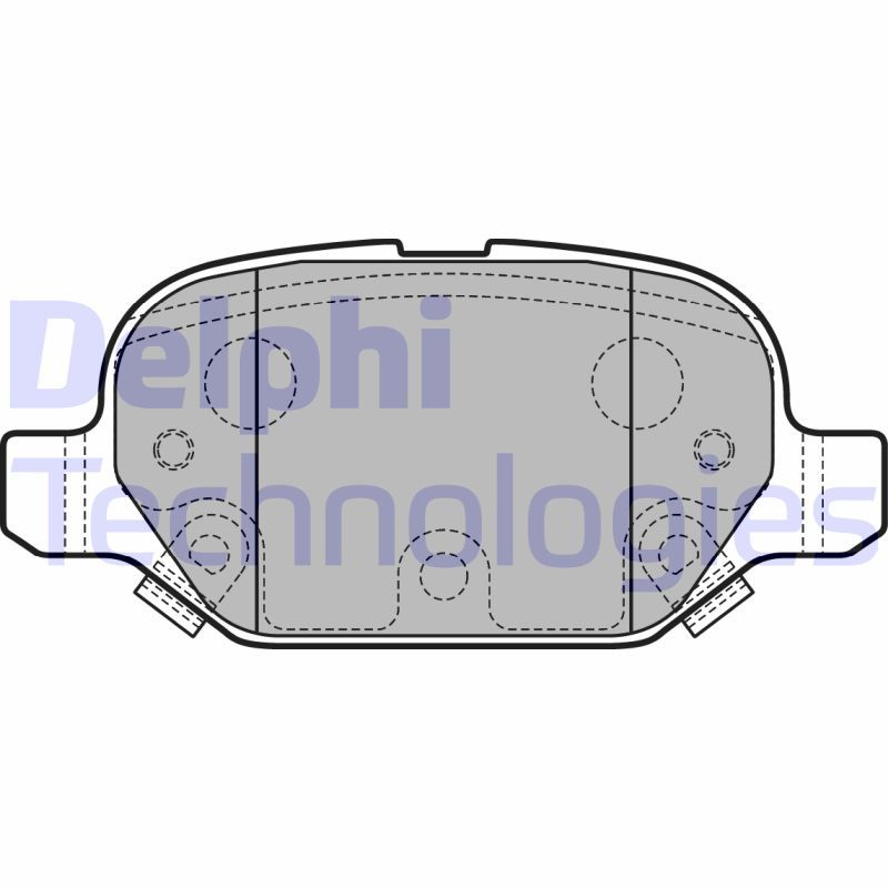 Obrázok Sada brzdových platničiek kotúčovej brzdy DELPHI  LP2761