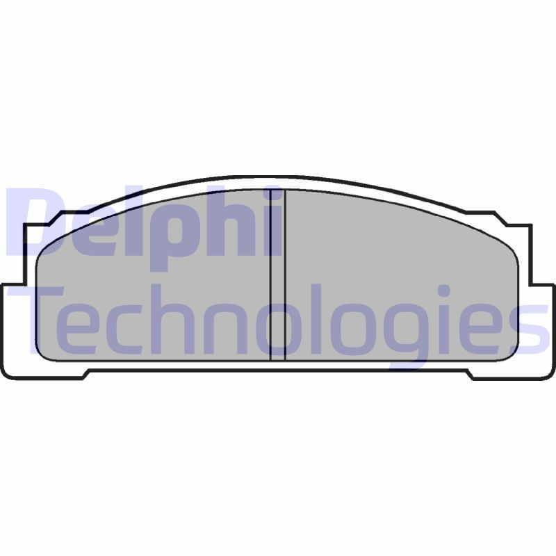 Obrázok Sada brzdových platničiek kotúčovej brzdy DELPHI  LP30