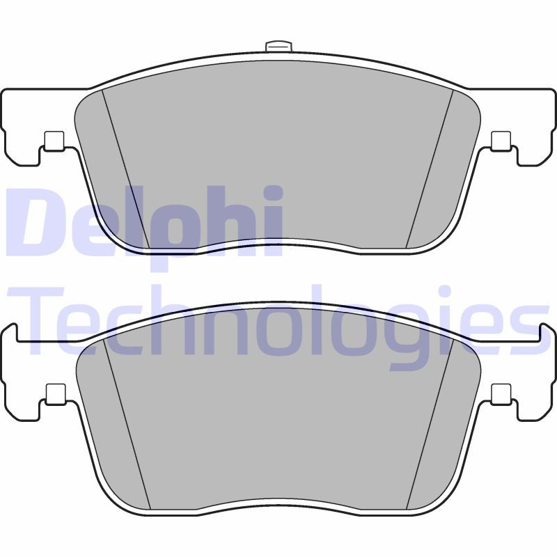 Obrázok Sada brzdových platničiek kotúčovej brzdy DELPHI  LP3260