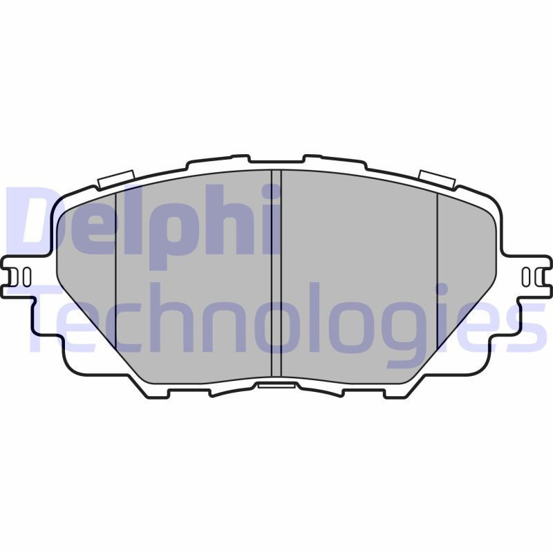 Obrázok Sada brzdových platničiek kotúčovej brzdy DELPHI  LP3284