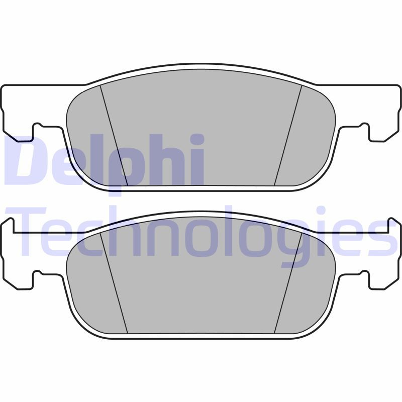 Obrázok Sada brzdových platničiek kotúčovej brzdy DELPHI  LP3286