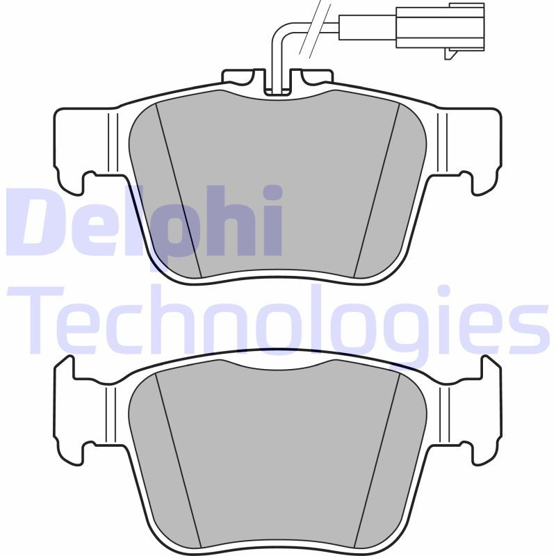 Obrázok Sada brzdových platničiek kotúčovej brzdy DELPHI  LP3311