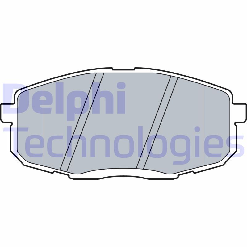 Obrázok Sada brzdových platničiek kotúčovej brzdy DELPHI  LP3513