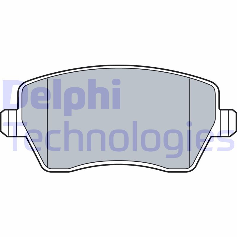 Obrázok Sada brzdových platničiek kotúčovej brzdy DELPHI  LP3551