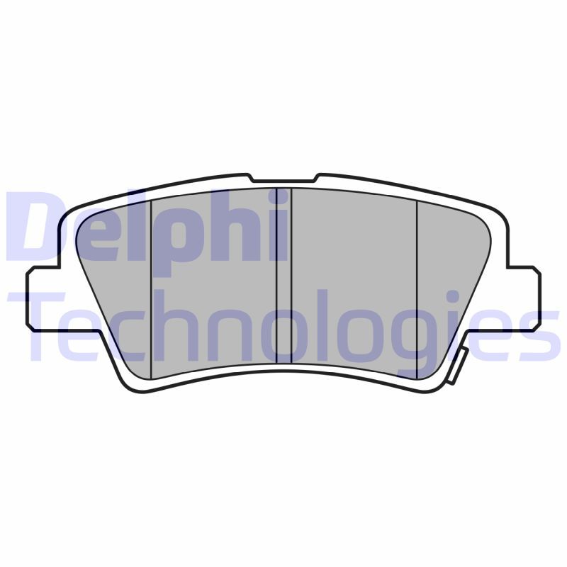 Obrázok Sada brzdových platničiek kotúčovej brzdy DELPHI  LP3587
