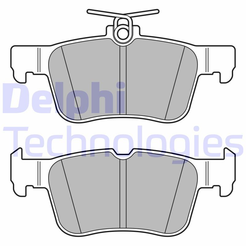 Obrázok Sada brzdových platničiek kotúčovej brzdy DELPHI  LP3590