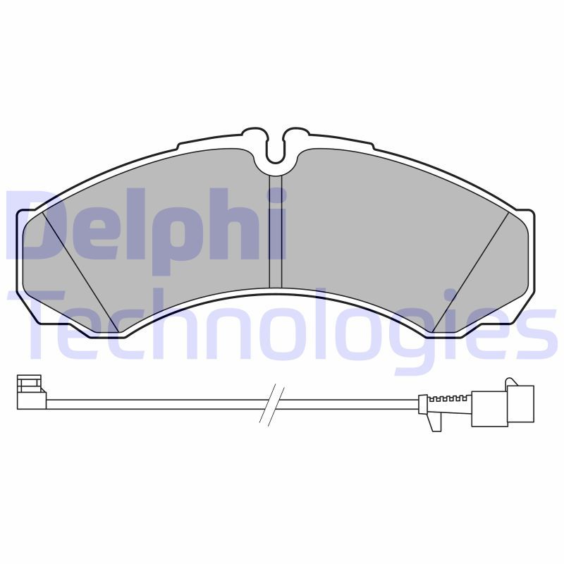 Obrázok Sada brzdových platničiek kotúčovej brzdy DELPHI  LP3658