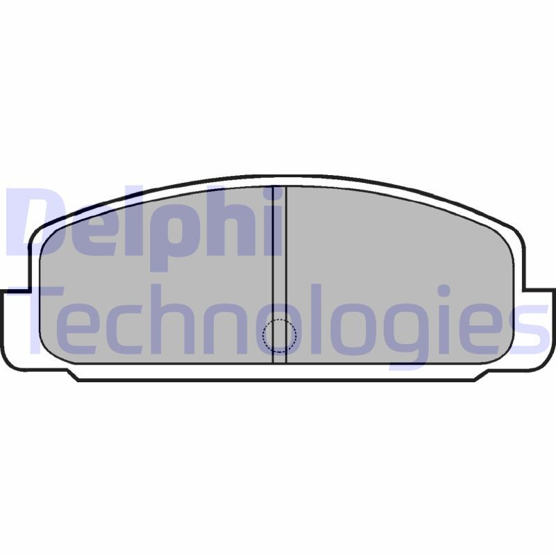Obrázok Sada brzdových platničiek kotúčovej brzdy DELPHI  LP401
