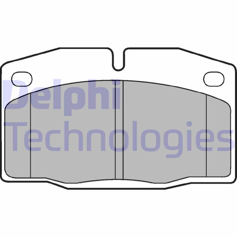 Obrázok Sada brzdových platničiek kotúčovej brzdy DELPHI  LP415