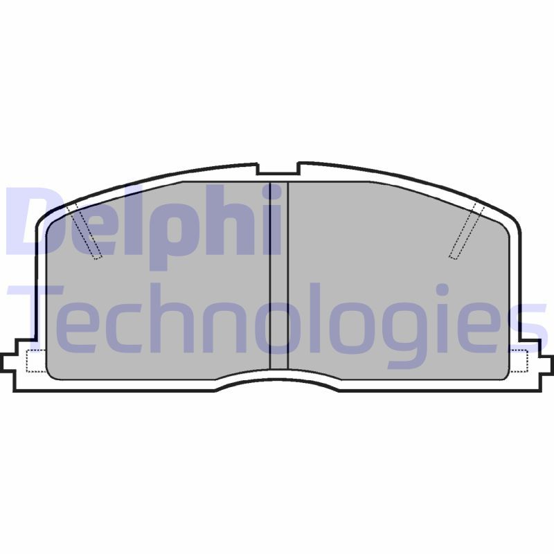 Obrázok Sada brzdových platničiek kotúčovej brzdy DELPHI  LP460