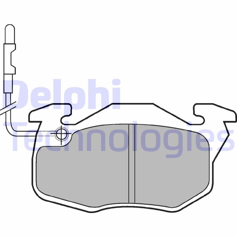 Obrázok Sada brzdových platničiek kotúčovej brzdy DELPHI  LP490