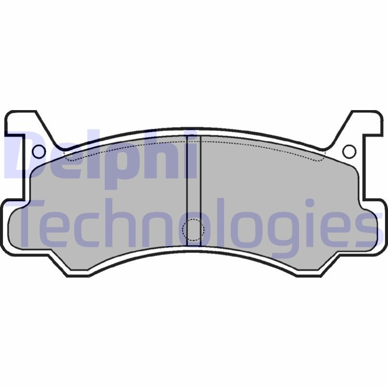 Obrázok Sada brzdových platničiek kotúčovej brzdy DELPHI  LP521