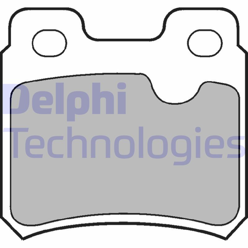 Obrázok Sada brzdových platničiek kotúčovej brzdy DELPHI  LP586