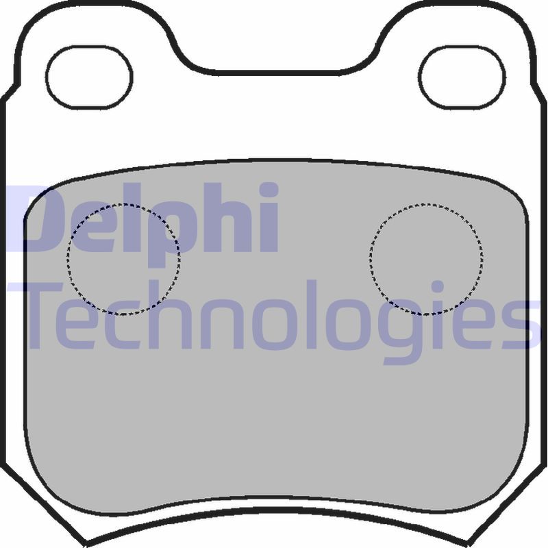 Obrázok Sada brzdových platničiek kotúčovej brzdy DELPHI  LP590