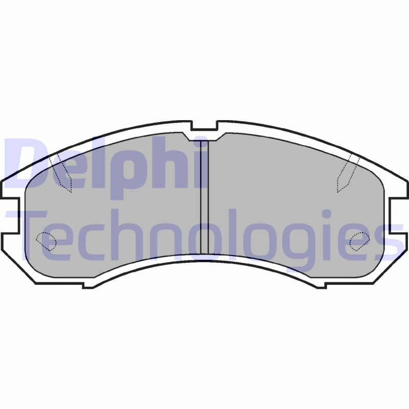 Obrázok Sada brzdových platničiek kotúčovej brzdy DELPHI  LP595