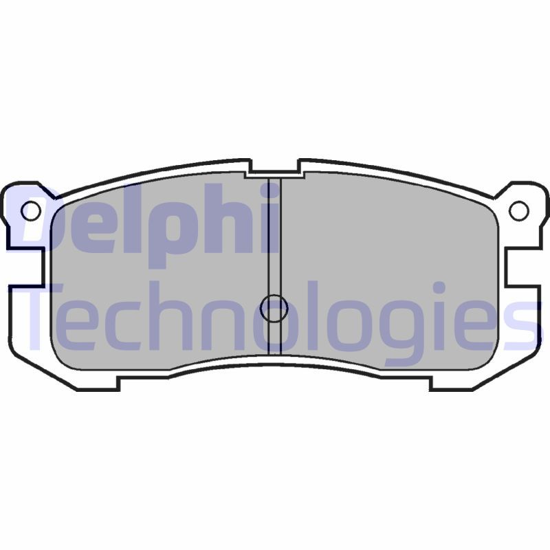 Obrázok Sada brzdových platničiek kotúčovej brzdy DELPHI  LP624