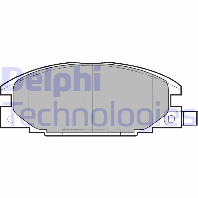 Obrázok Sada brzdových platničiek kotúčovej brzdy DELPHI  LP629
