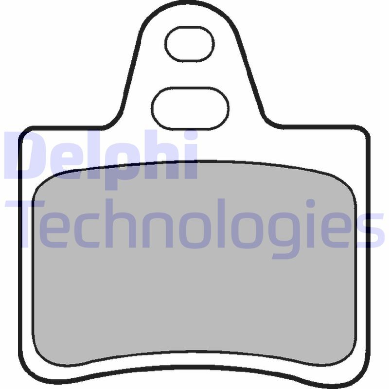 Obrázok Sada brzdových platničiek kotúčovej brzdy DELPHI  LP655