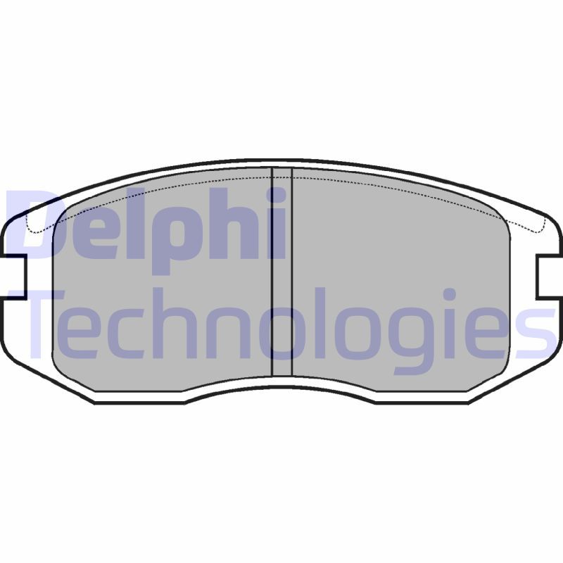 Obrázok Sada brzdových platničiek kotúčovej brzdy DELPHI  LP736