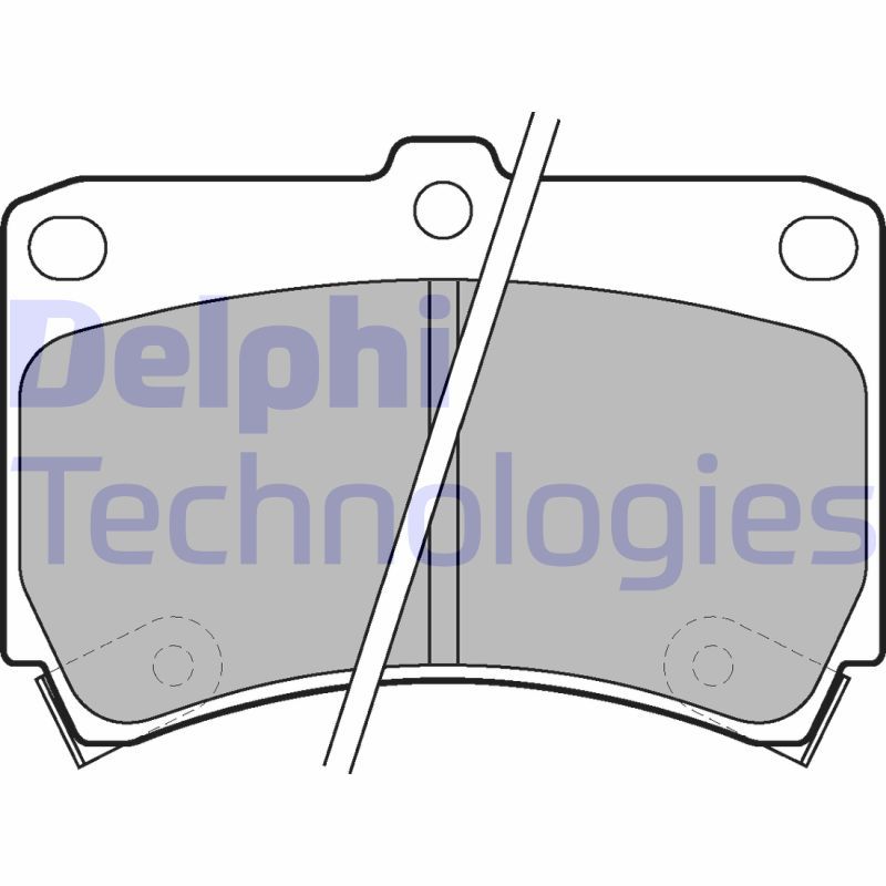 Obrázok Sada brzdových platničiek kotúčovej brzdy DELPHI  LP743