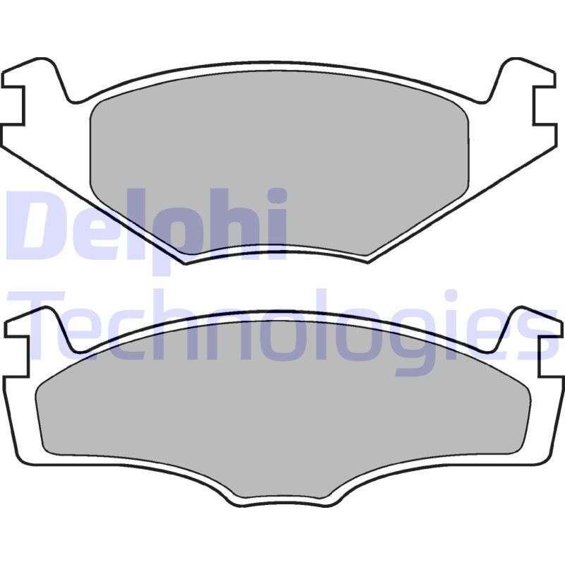 Obrázok Sada brzdových platničiek kotúčovej brzdy DELPHI  LP756