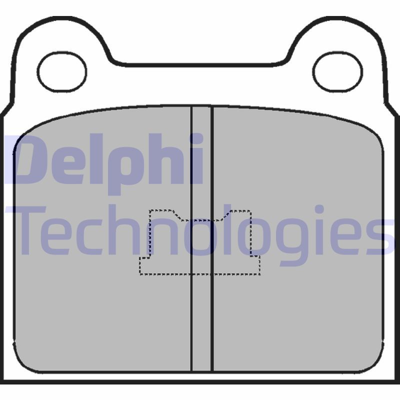 Obrázok Sada brzdových platničiek kotúčovej brzdy DELPHI  LP76