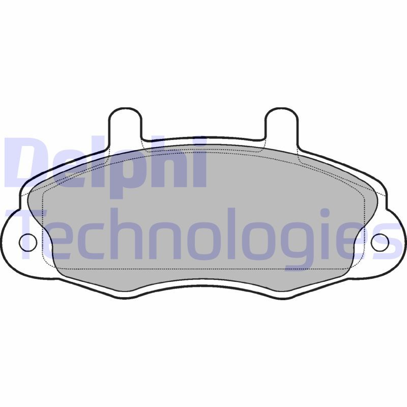 Obrázok Sada brzdových platničiek kotúčovej brzdy DELPHI  LP766