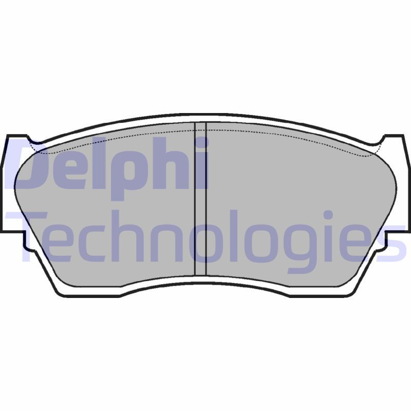 Obrázok Sada brzdových platničiek kotúčovej brzdy DELPHI  LP783