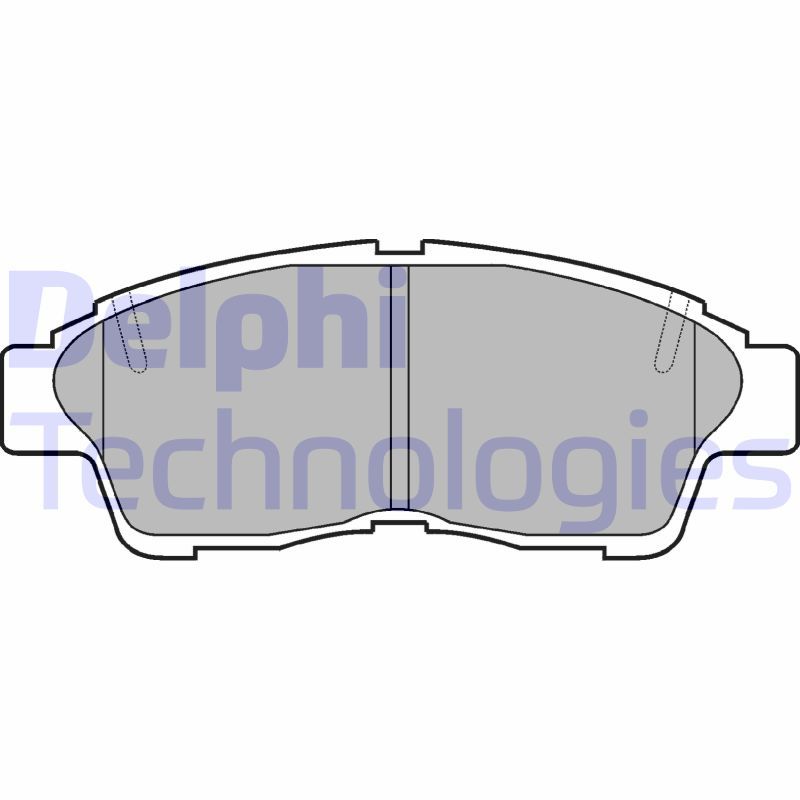 Obrázok Sada brzdových platničiek kotúčovej brzdy DELPHI  LP789