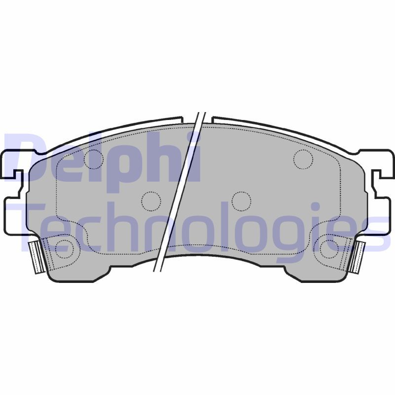 Obrázok Sada brzdových platničiek kotúčovej brzdy DELPHI  LP801