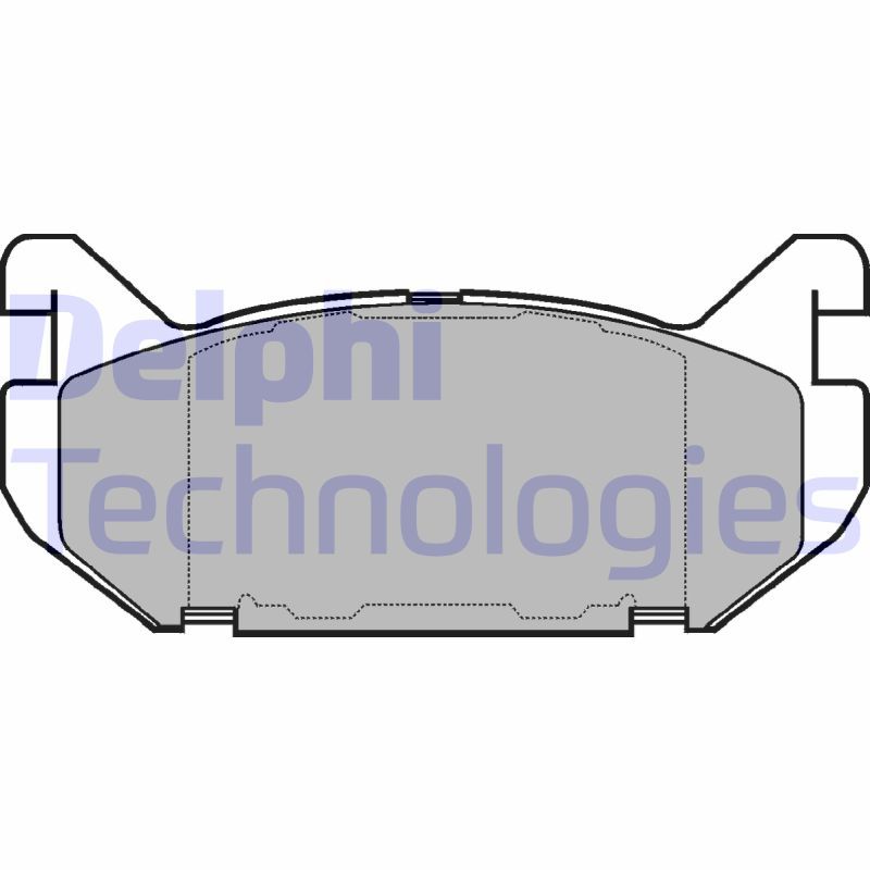 Obrázok Sada brzdových platničiek kotúčovej brzdy DELPHI  LP802