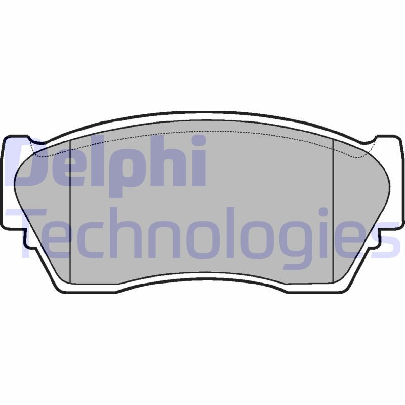 Obrázok Sada brzdových platničiek kotúčovej brzdy DELPHI  LP804