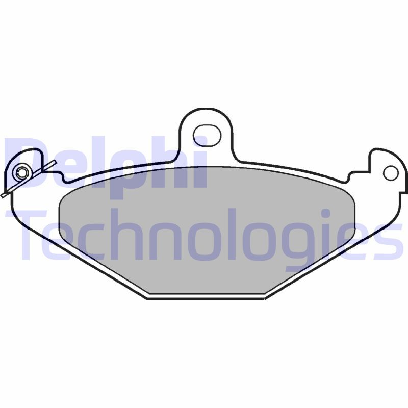 Obrázok Sada brzdových platničiek kotúčovej brzdy DELPHI  LP821