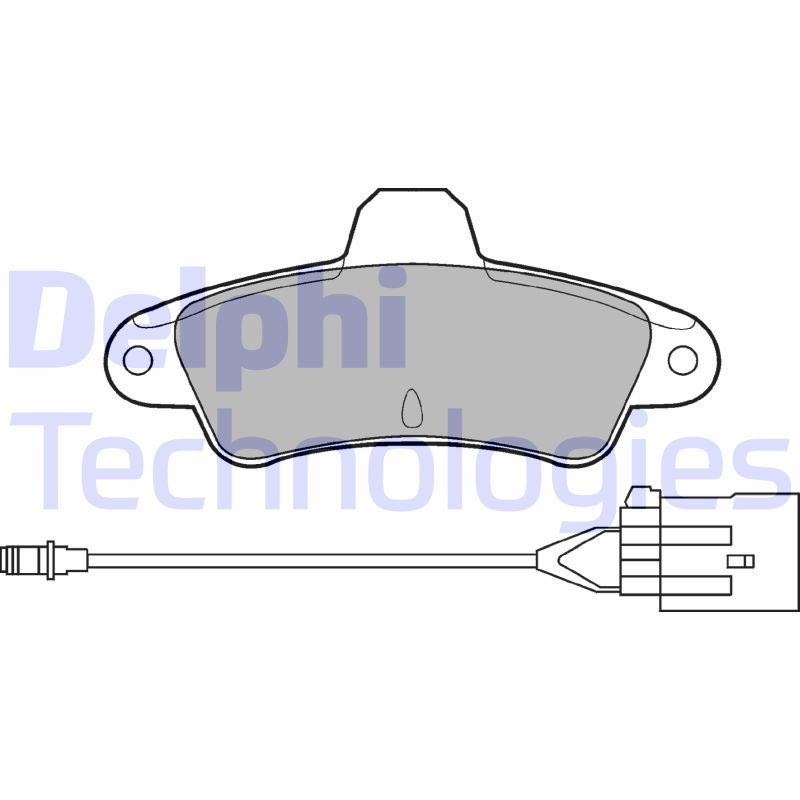 Obrázok Sada brzdových platničiek kotúčovej brzdy DELPHI  LP853