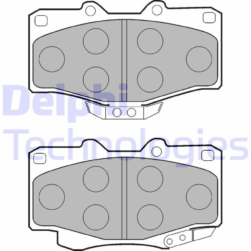 Obrázok Sada brzdových platničiek kotúčovej brzdy DELPHI  LP854