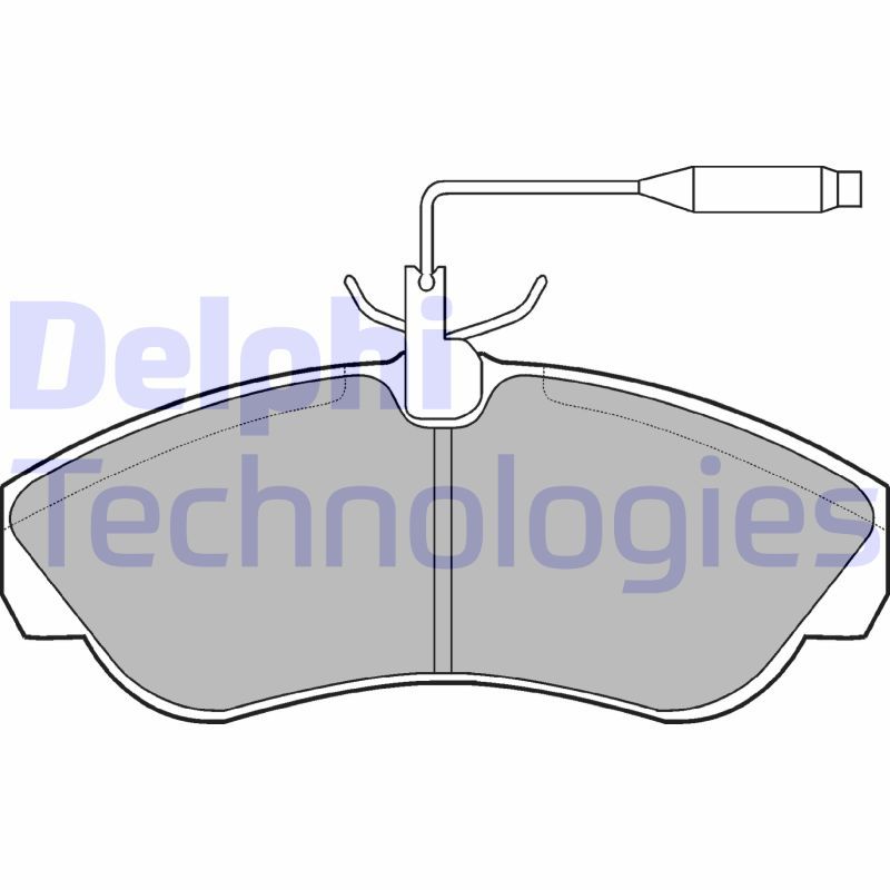 Obrázok Sada brzdových platničiek kotúčovej brzdy DELPHI  LP878