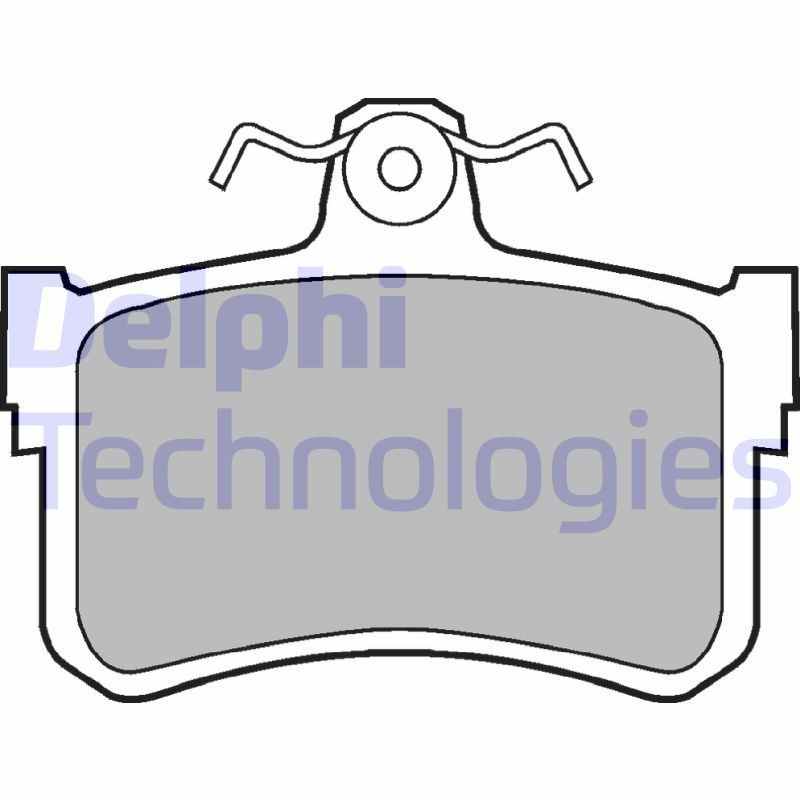 Obrázok Sada brzdových platničiek kotúčovej brzdy DELPHI  LP880