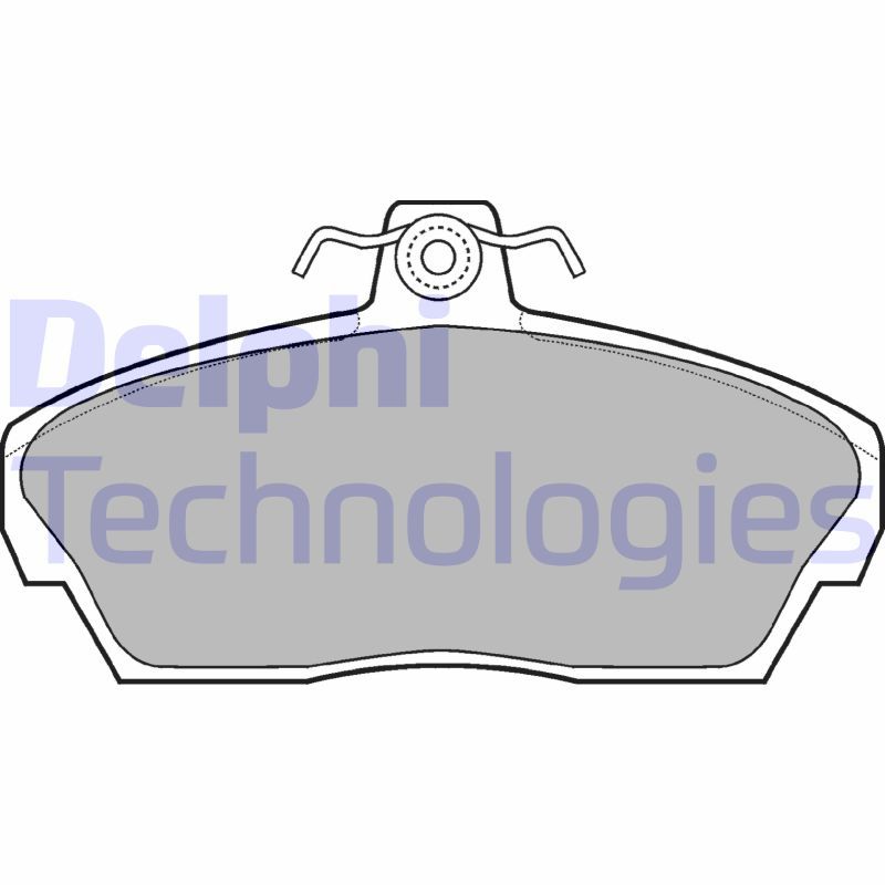 Obrázok Sada brzdových platničiek kotúčovej brzdy DELPHI  LP911