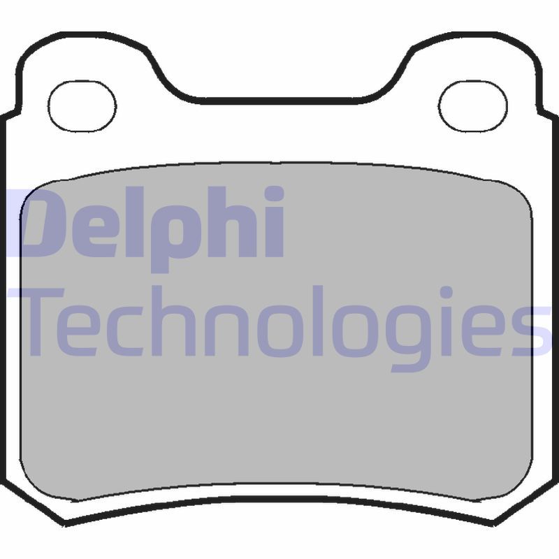 Obrázok Sada brzdových platničiek kotúčovej brzdy DELPHI  LP915